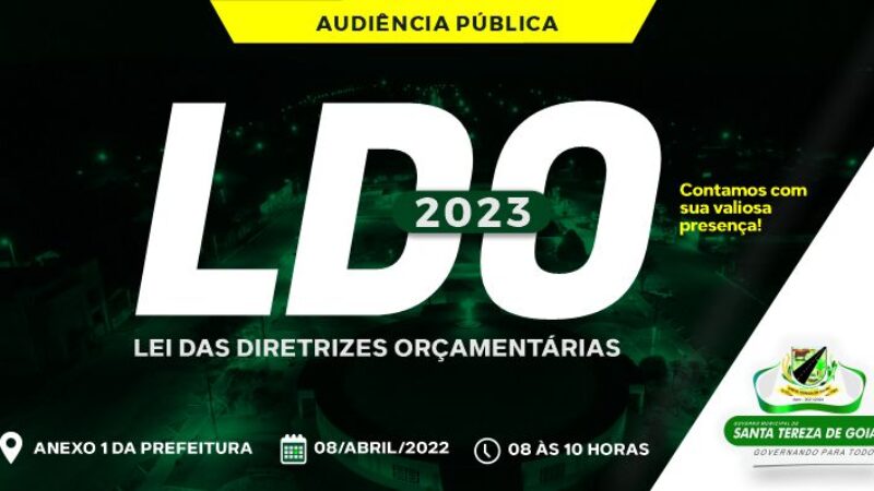 CONVITE – LDO/2023